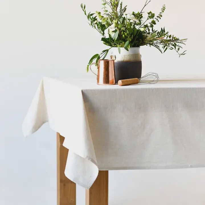 Neutral Linen Tablecloth