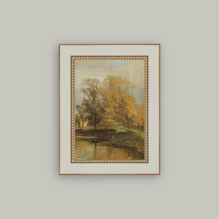 Autumn Framed Antique Art