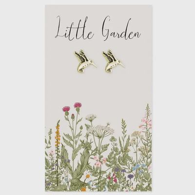 Little Garden Gold Bird Post Earrings