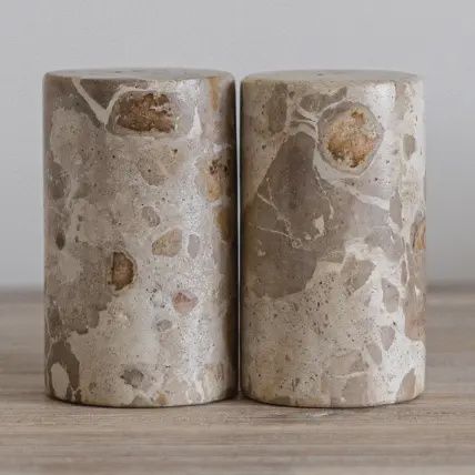 Chocolate Marble Salt &amp; Pepper Shakers