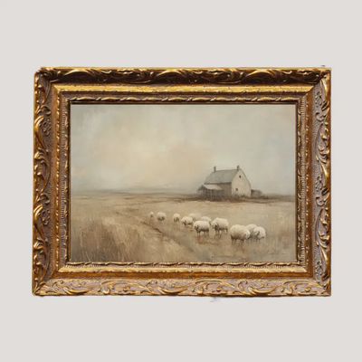 Vintage Farmland Framed Art