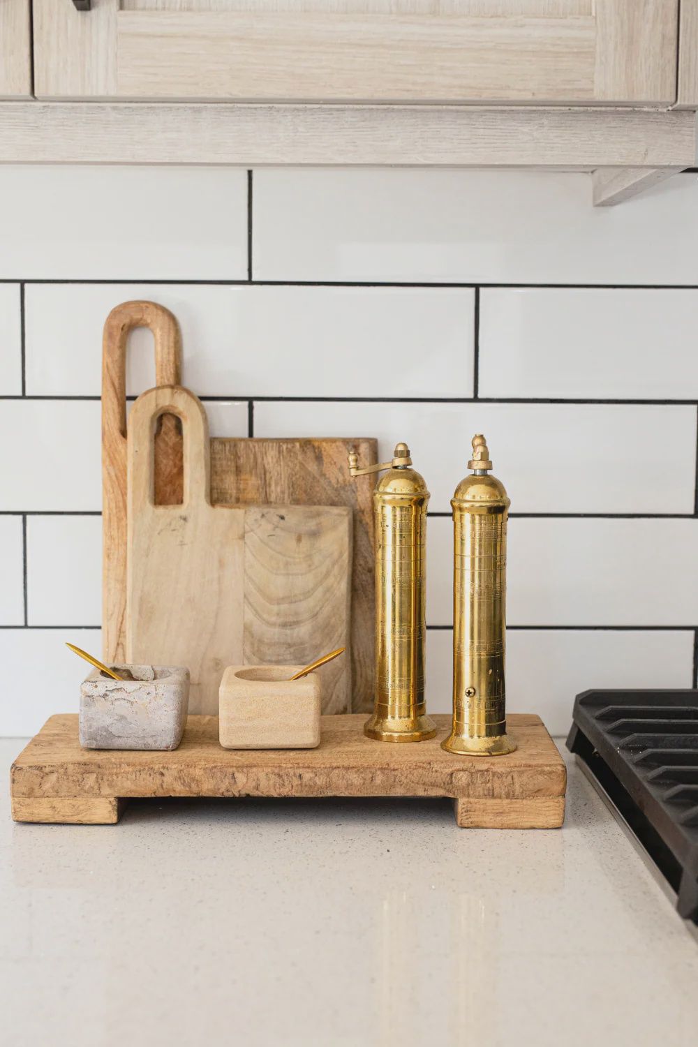 Trivet Riser Reclaimed Elm Wood Natural