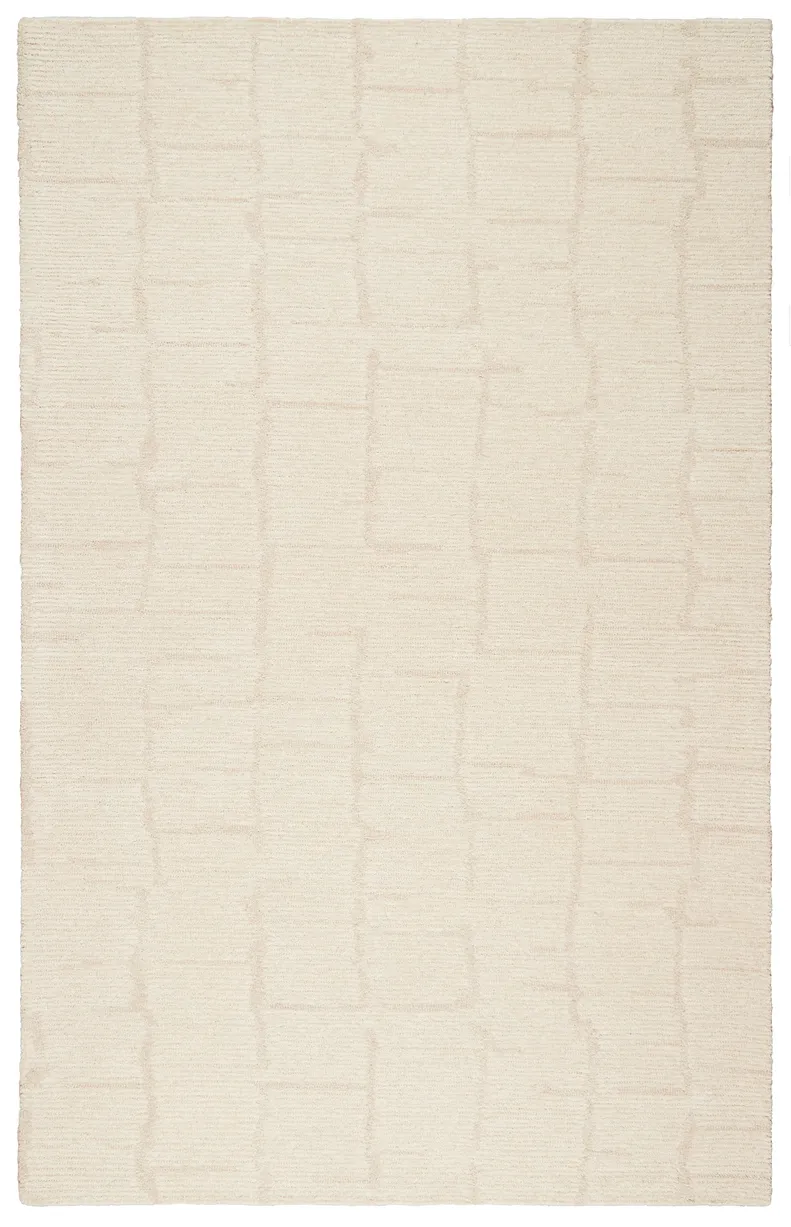 Shadows Boxes Ivory Area Rug  8'x10'