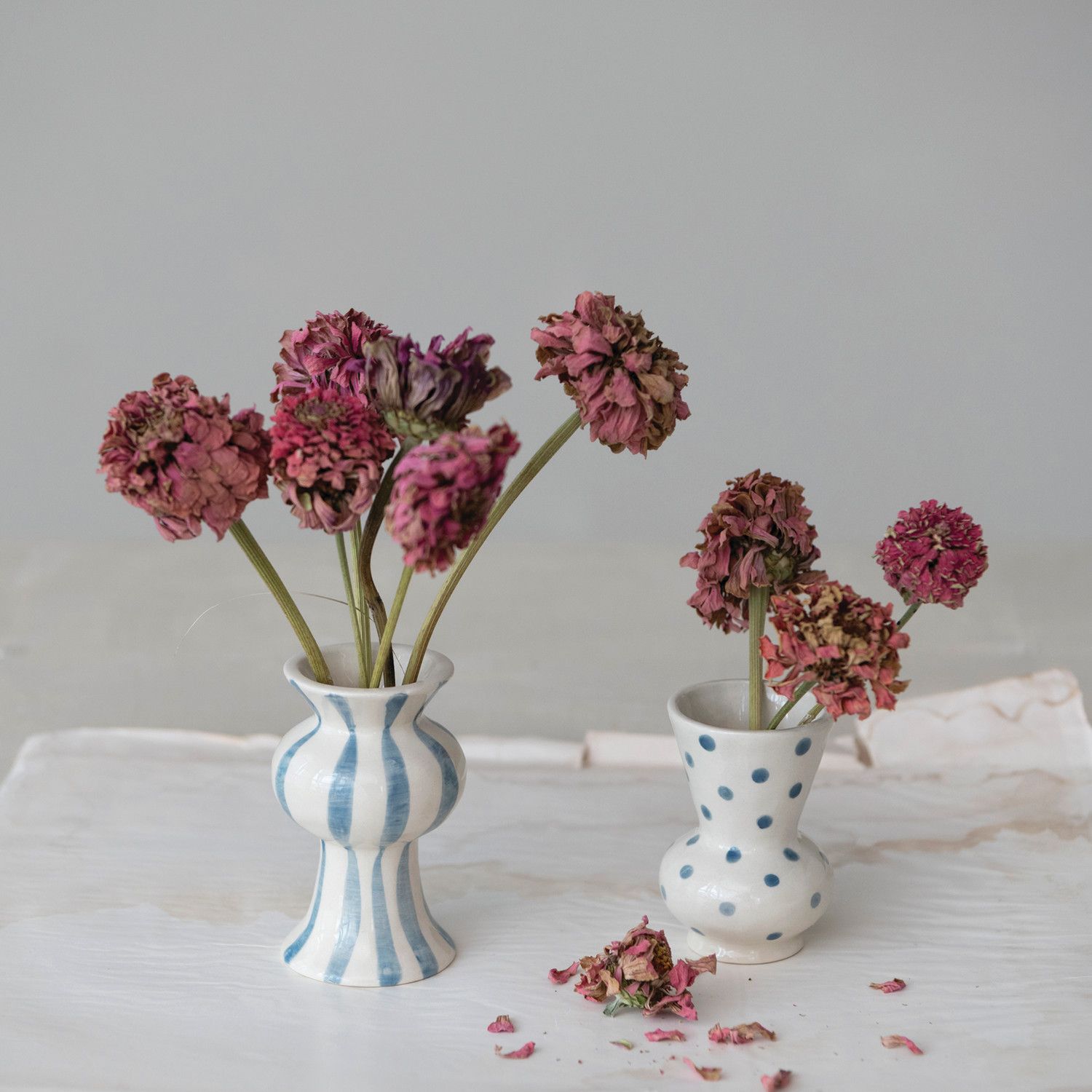 Stoneware Mini Vase Stripe