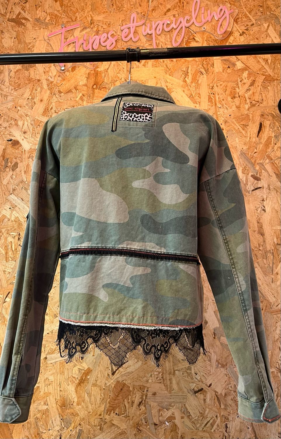 Veste customisée militaire