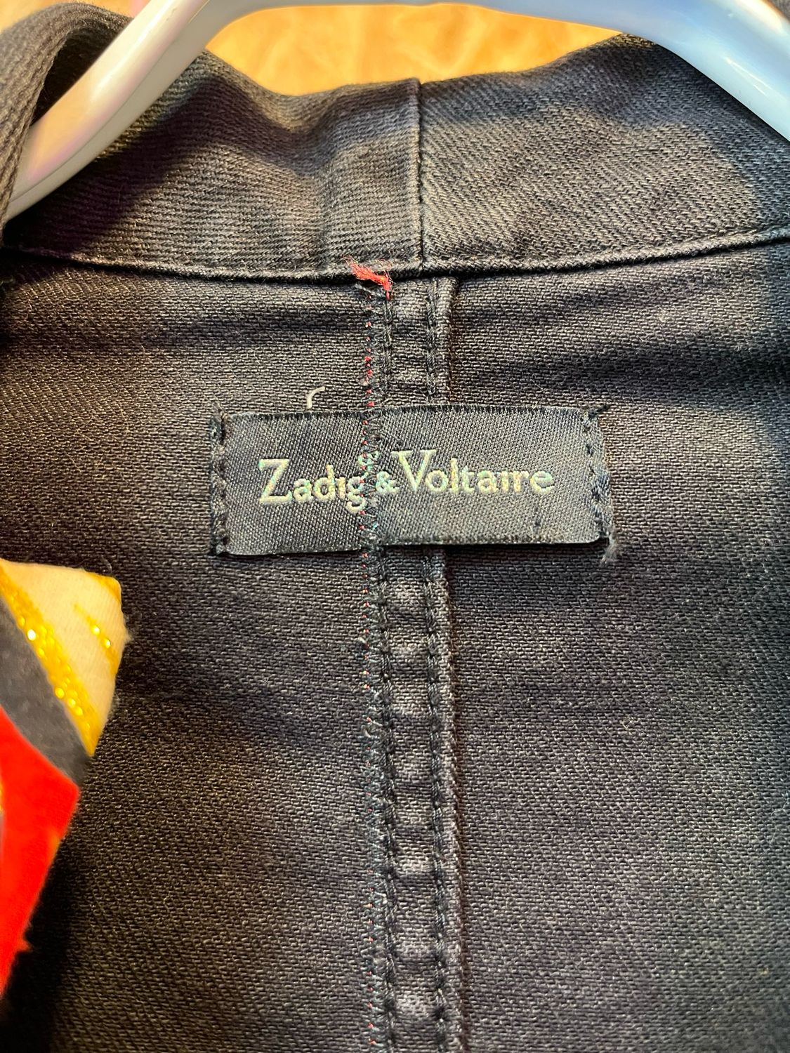 Veste zadig et voltaire noir customisée