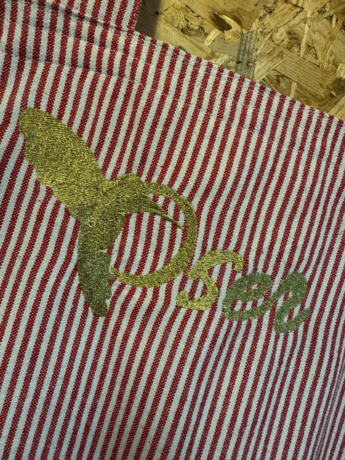 Sac "OSER" - Esprit marinière rouge &amp; allure chic