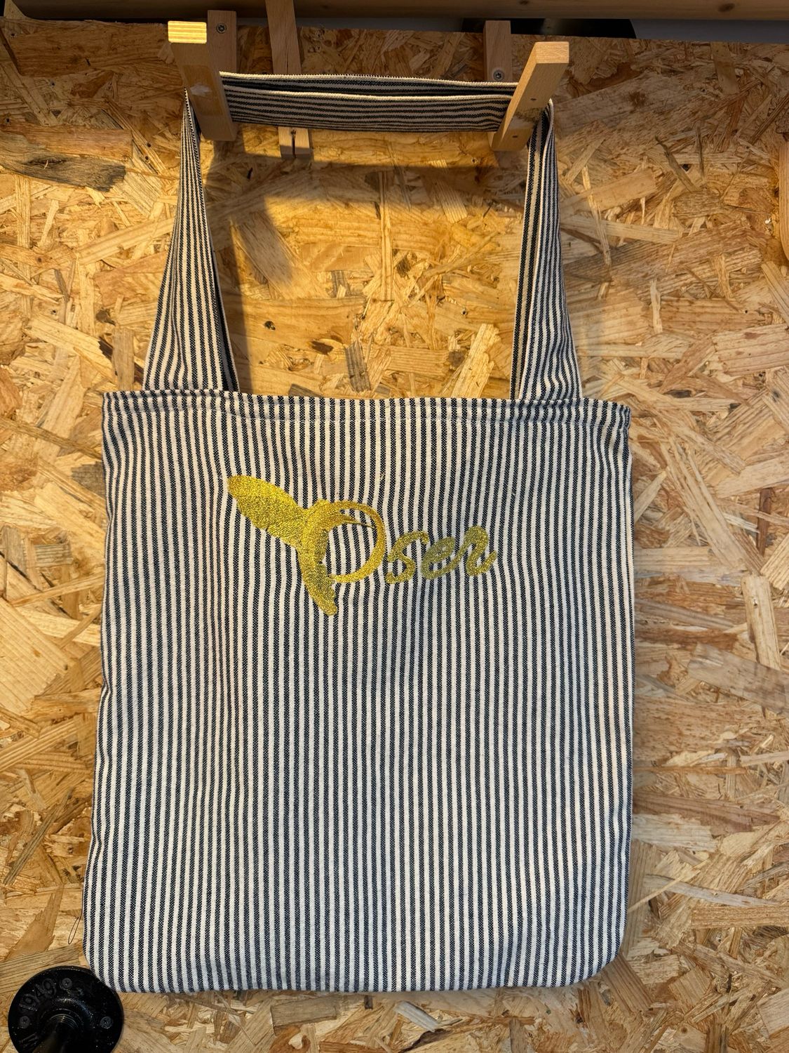 Sac &quot;OSER&quot; - Esprit marinière bleue &amp; allure chic