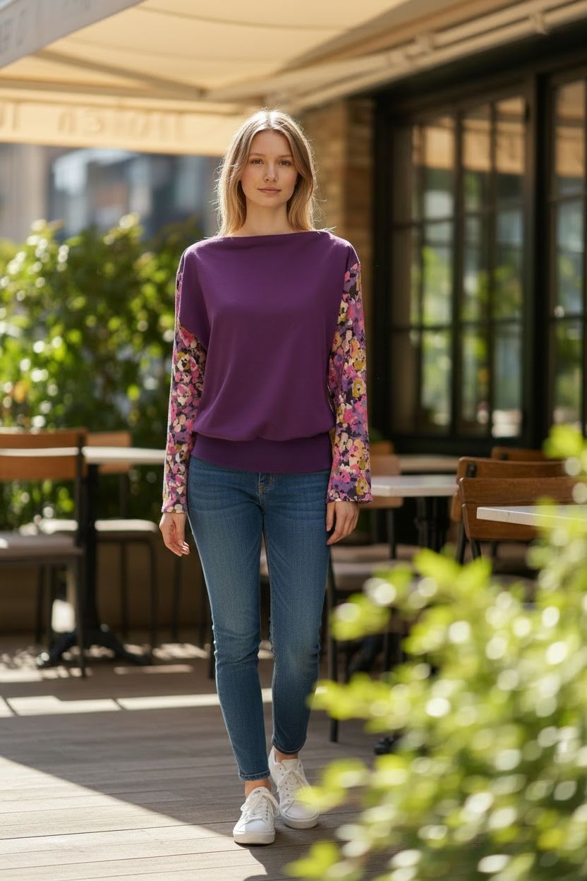 Sweat Pop Floral Violet