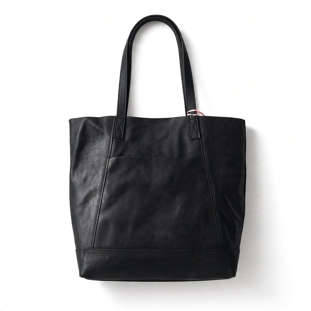 Sac cabas cuir noir