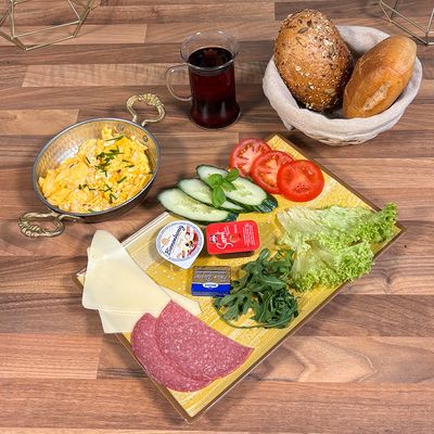 Grindel Rührei Frühstück