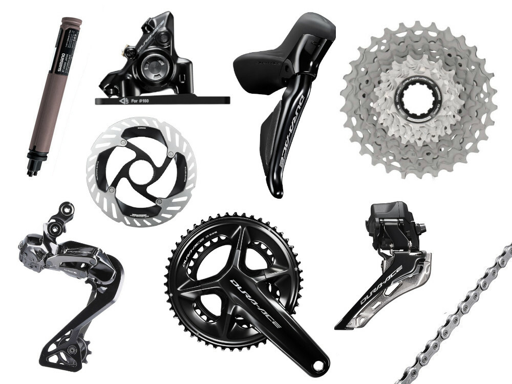 SHIMANO Dura Ace Di2 R9270 Complete Group 2x12 | Crank Lenght 170 mm 50-34T