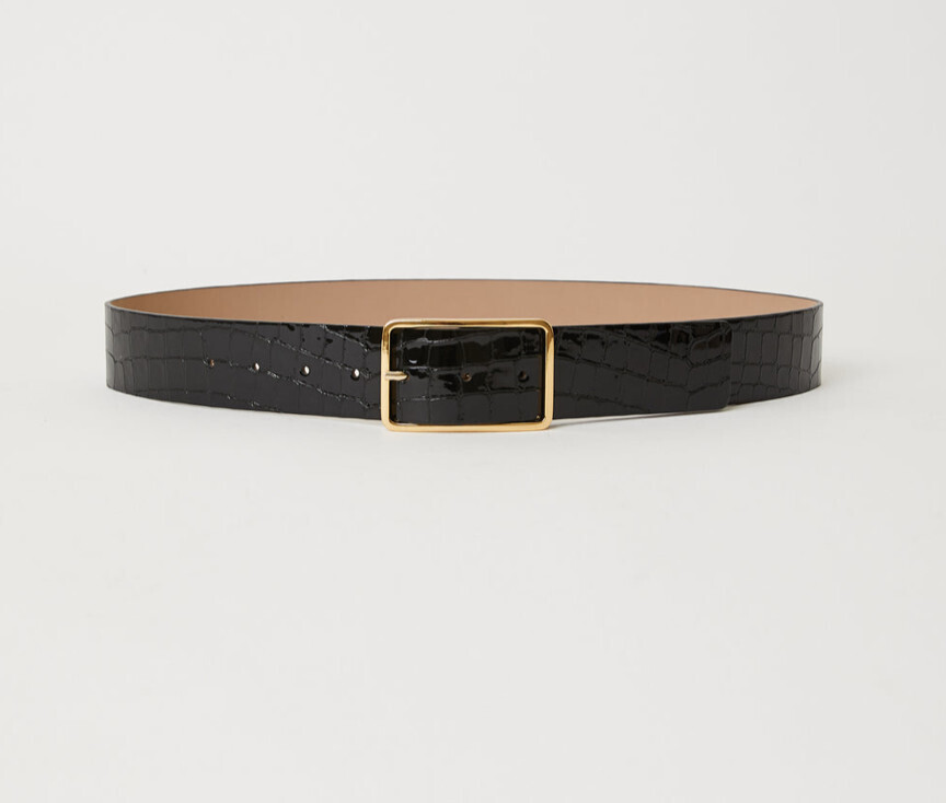 B-Belt Milla Croco Luster Leather Belt