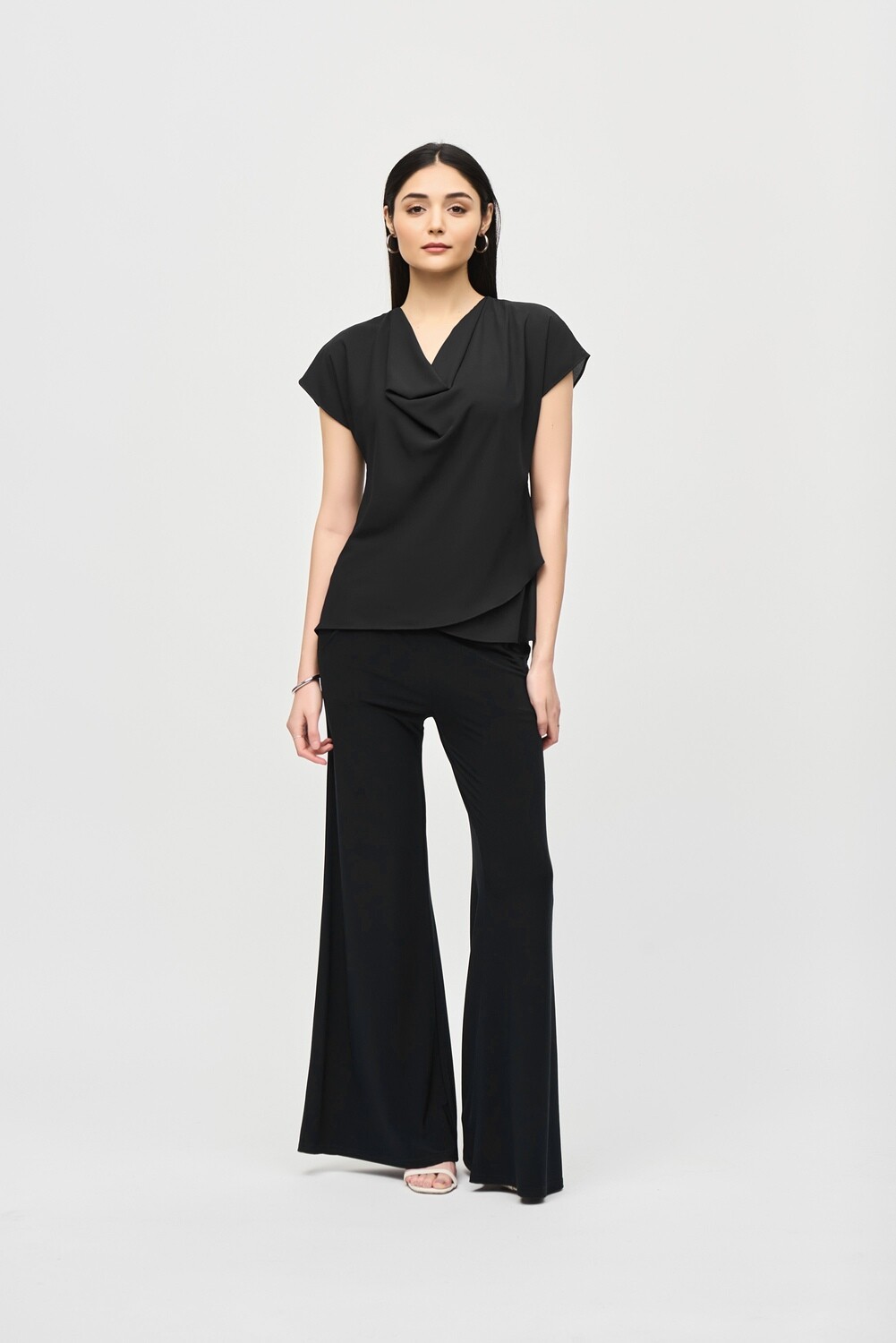 Joseph Ribkoff Georgette Fit and Flare Layered Top