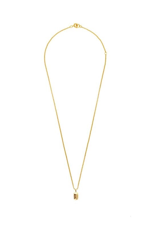 Sylvia Benson Micro 86400 Fortune Buoy Necklace on 18&quot; Micro Chain