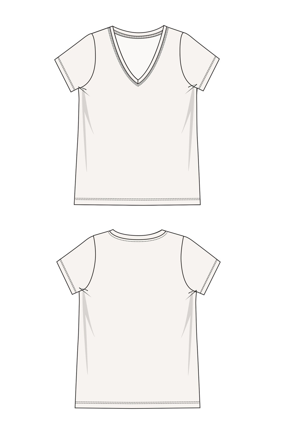 Liverpool Short Sleeve V Neck Classic Knit Tee