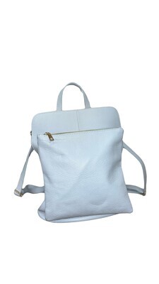 GFUENTES Light Blue, Leather Backpack