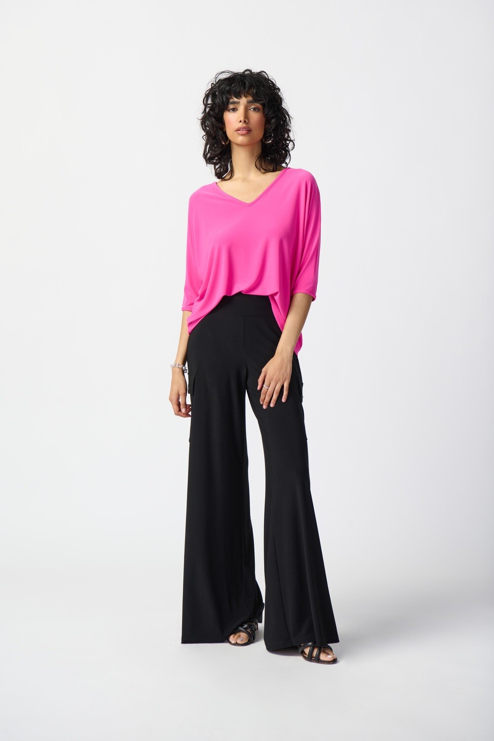 Joseph Ribkoff Silky Knit Reversible Boxy Top