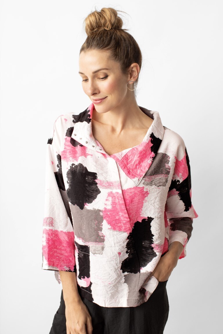 Liv by Habitat Multi Colored Crinkle Top
