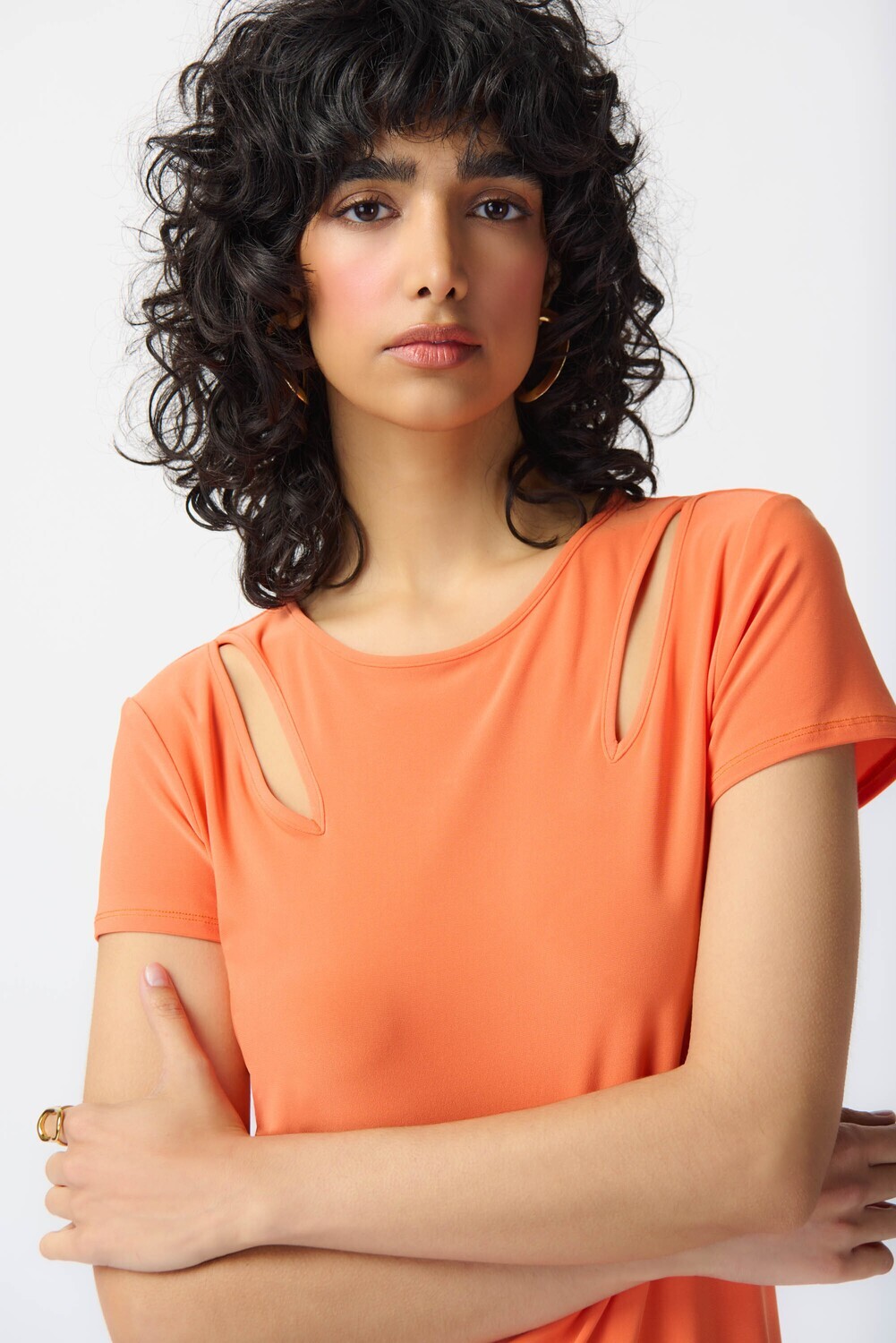Joseph Ribkoff Silky Knit Cutout Top