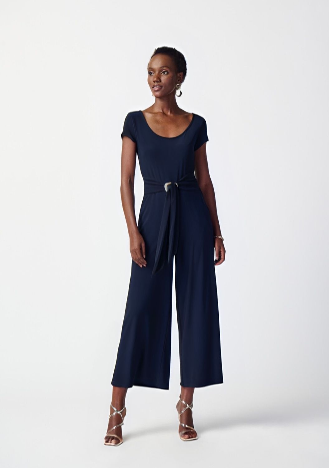 Joseph Ribkoff Silky Knit Culotte-Leg Jumpsuit