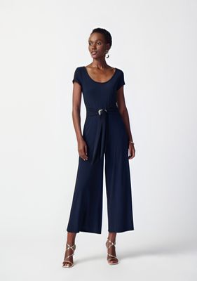 Joseph Ribkoff Silky Knit Culotte-Leg Jumpsuit