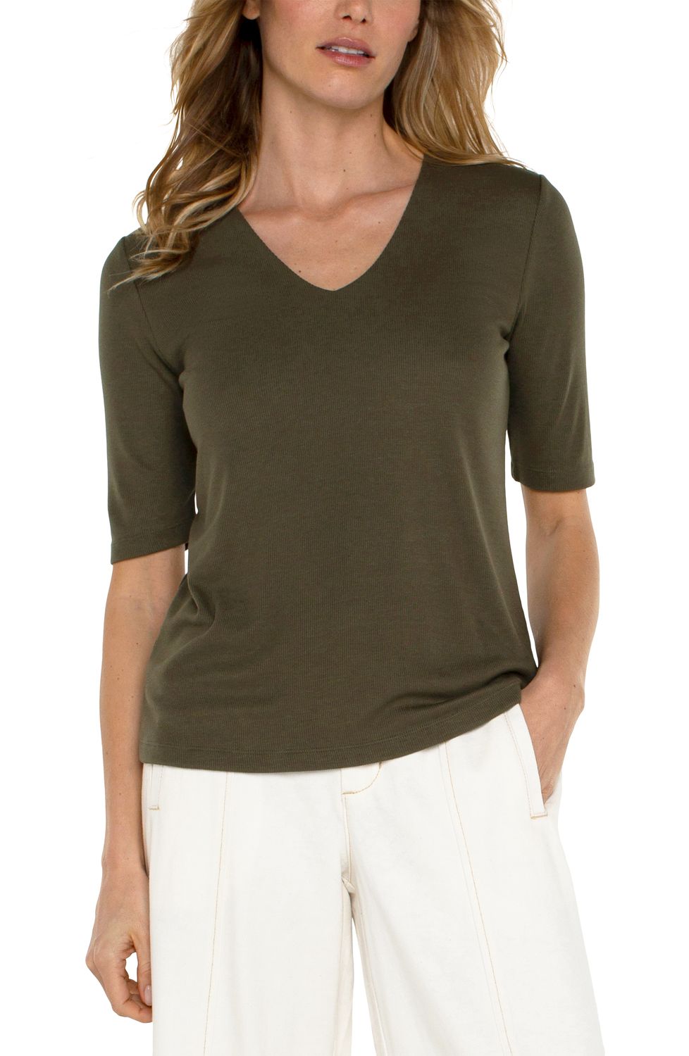 Liverpool Double Layer V-Neck Top