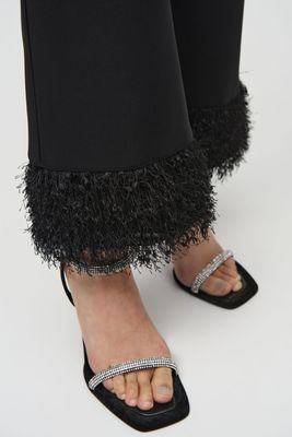 Joseph Ribkoff Silky Knit and Novelty Flared Pants
