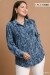 Umgee Slate Blue Velvet Top