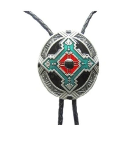 Southeast Native American Cowboy Bolo Tie Necklace (Copy)