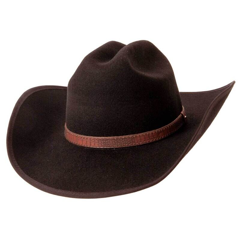 Cattleman West - Mens Felt Cowboy Hat - Western Hat Band