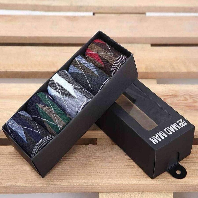Men's Socks - 5 Boxed Pair