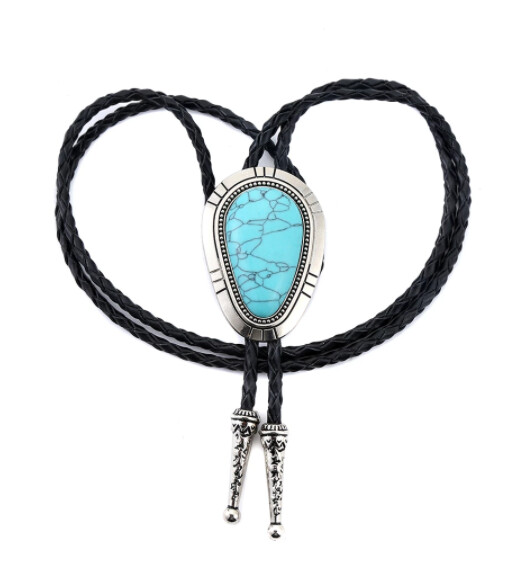 Turquoise Western Cowboy Bolo Tie