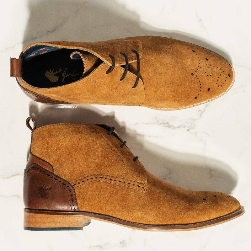 Goodwin Smith MENS EDEN TAN SUEDE WATER RESISTANT BOOT