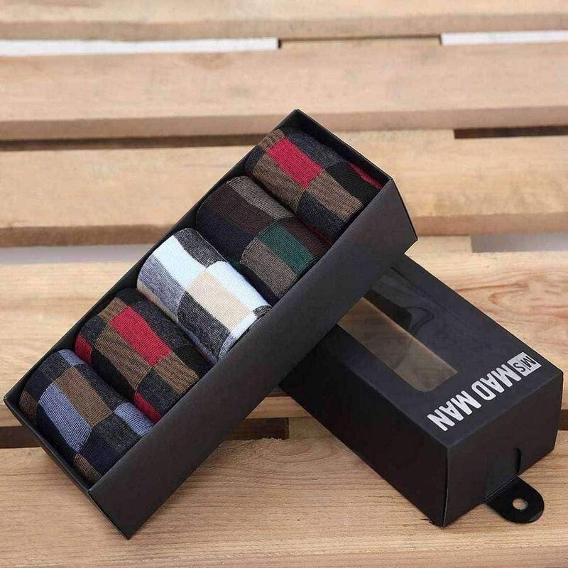 Men's Socks - 5 Boxed Pair