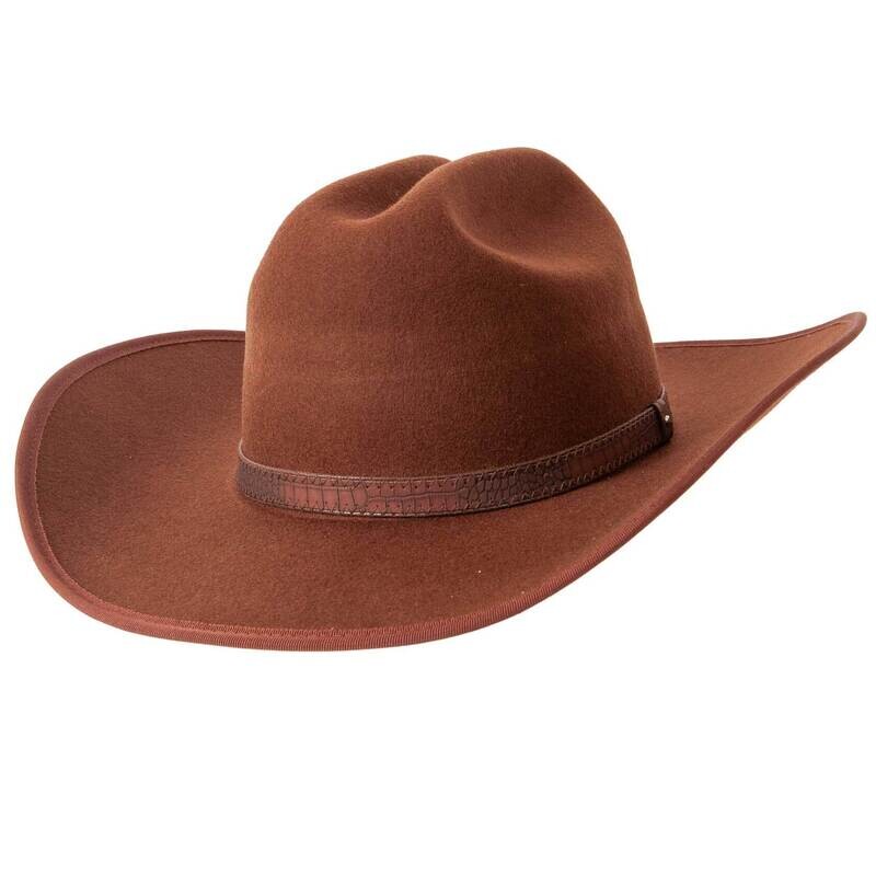 Cattleman West - Mens Felt Cowboy Hat - Western Hat Band