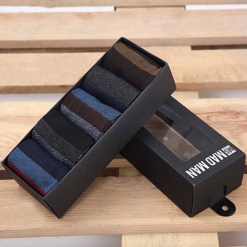 Men's Socks - 5 Boxed Pair