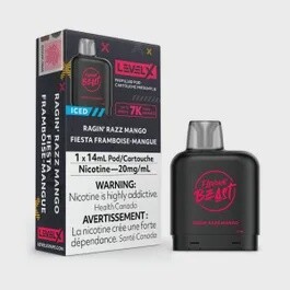 Level X Flavour Beast Boost Pod Ragin’ Razz Mango