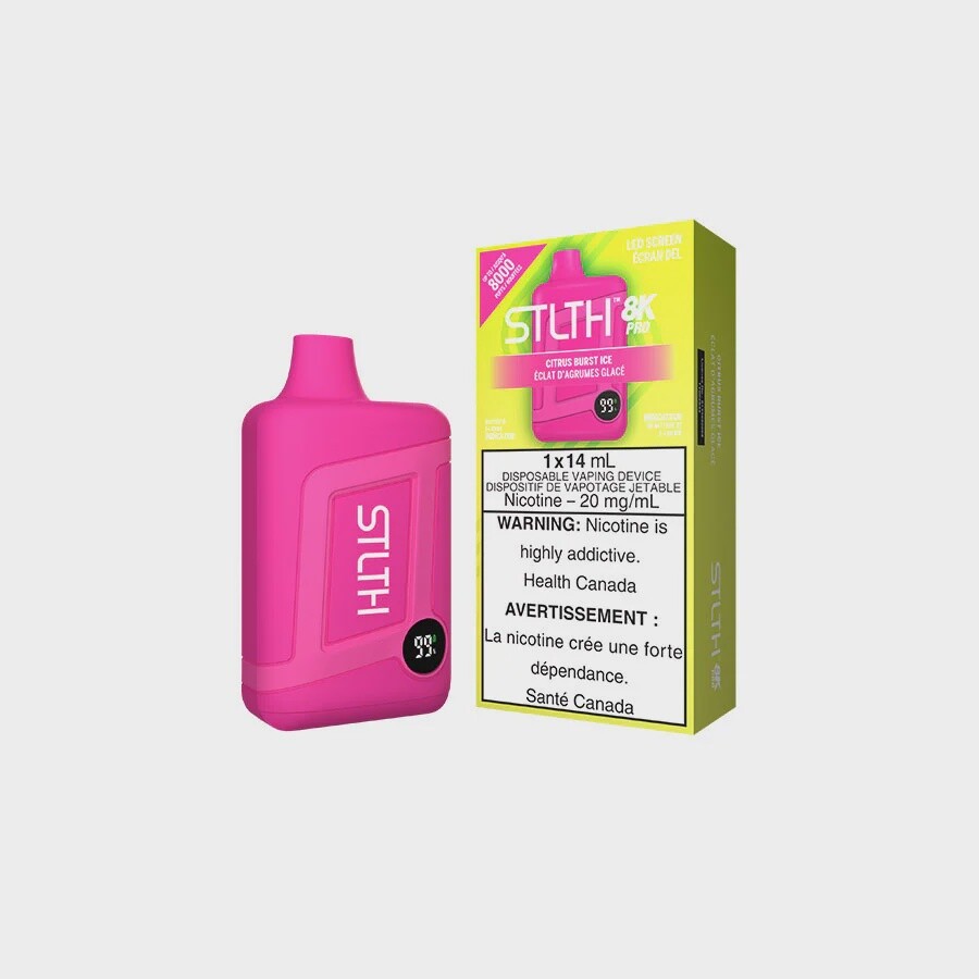 STLTH 8K Pro Citrus Burst ice