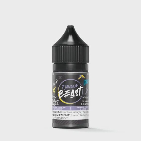 Flavour Beast Salts &amp; Iced E-Juice Blazin’ Banana Blackberry