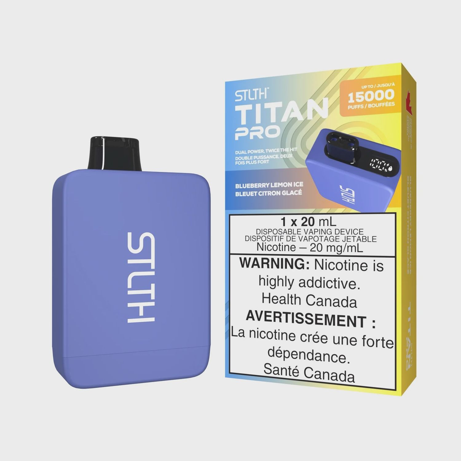 STLTH Titan Pro Blueberry Lemon ice