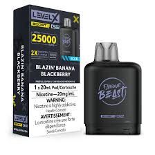 Level X Flavour Beast Boost Pod Blazin Banana Blackberry