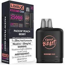 Level X Flavour Beast Boost Pod Packin Peach Berry