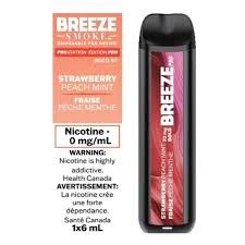 Breeze Zero Nic Strawberry Peach Mint