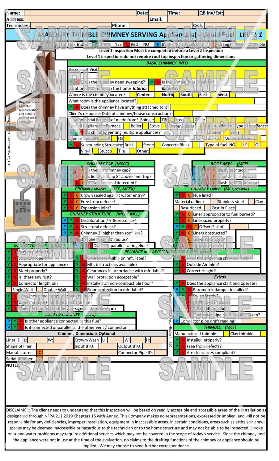 Masonry Thimble Chimney Serv. an Appl. - Liq. Fuel - Do-Confirm