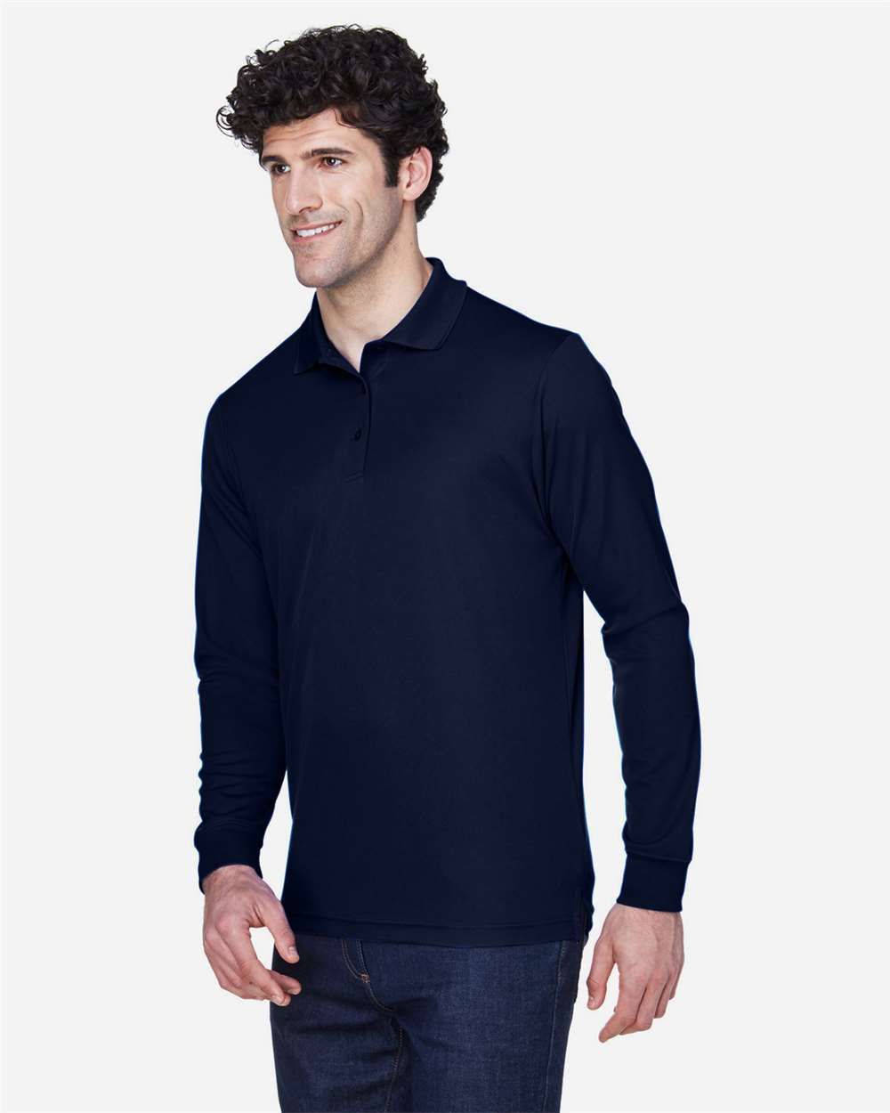 NATIVE: CORE365 Men's Origin Performance Long Sleeve Piqué Polo