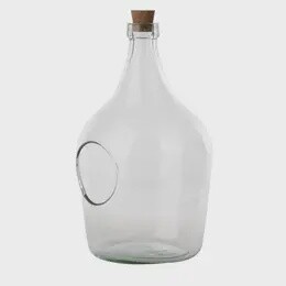 Front Open Terrarium Bottle, 5 L, Glass, Clear - Medium