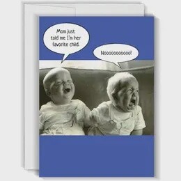 Favorite Child - Funny Birthday Card