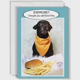 Extra Fries - Funny Birthday Card