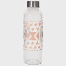 Danica Studio Pink Sustain Glass Water Bottle